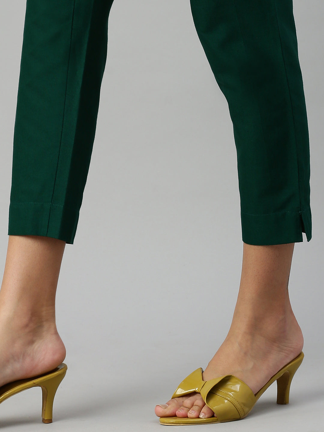 Prisma | Woven Kurti Pant-Bottle Green Fashion Wears