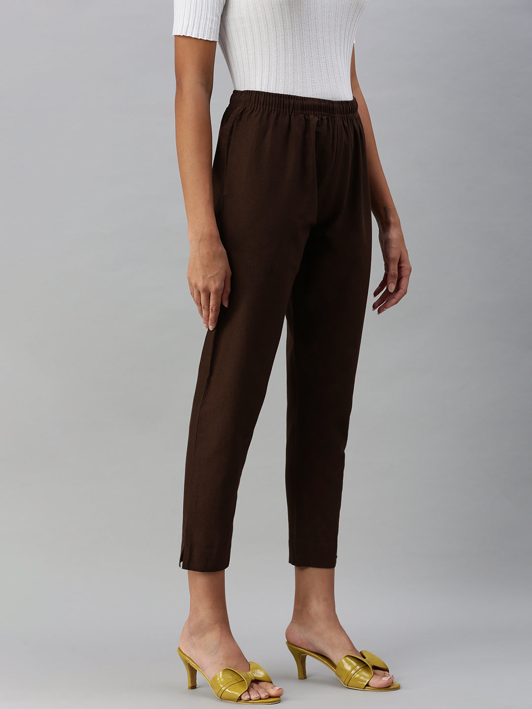 Prisma | Woven Kurti Pant-Brown Fashion Wears