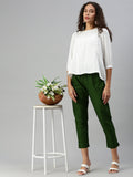 Shop Woven Kurti Pant-Forest 2