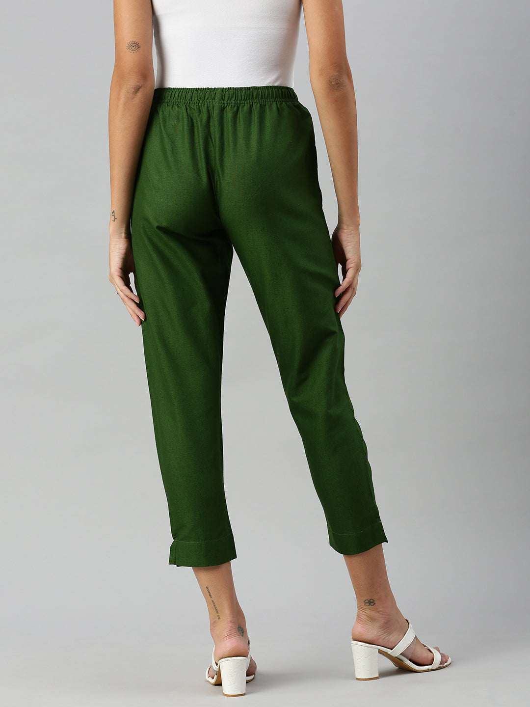 Buy Woven Kurti Pant-Forest 8