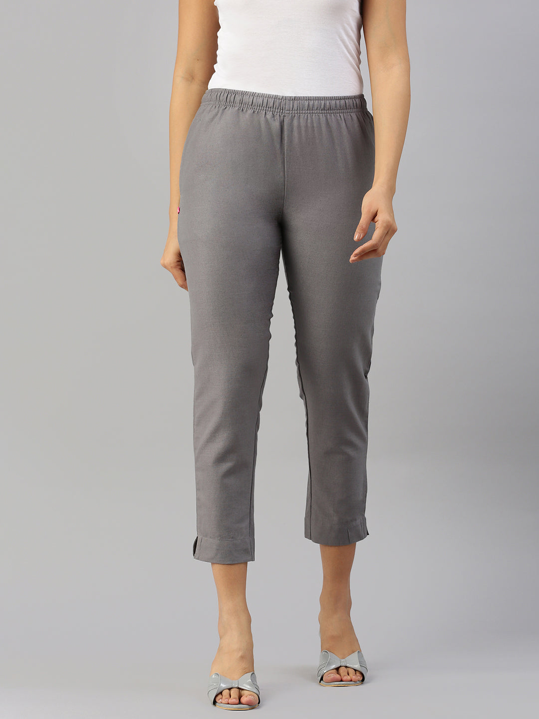 Prisma Woven Kurti Pant-Grey