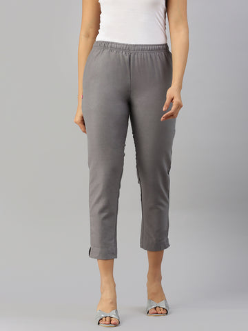 Prisma | Woven Kurti Pant-Grey Fashion Wears