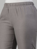 Prisma | Woven Kurti Pant-Grey Fashion Wears