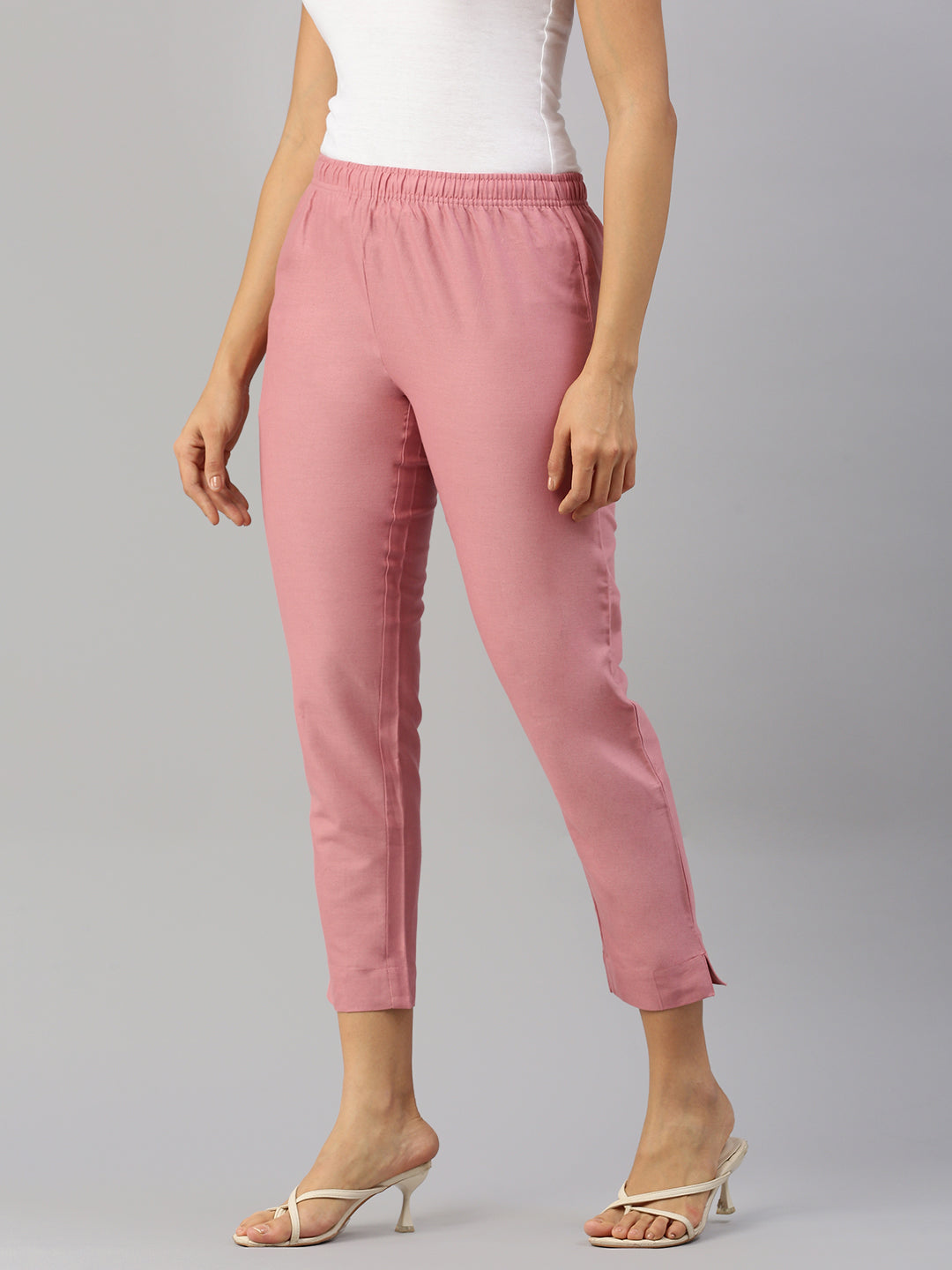 Prisma | Woven Kurti Pant-Mauve Fashion Wears