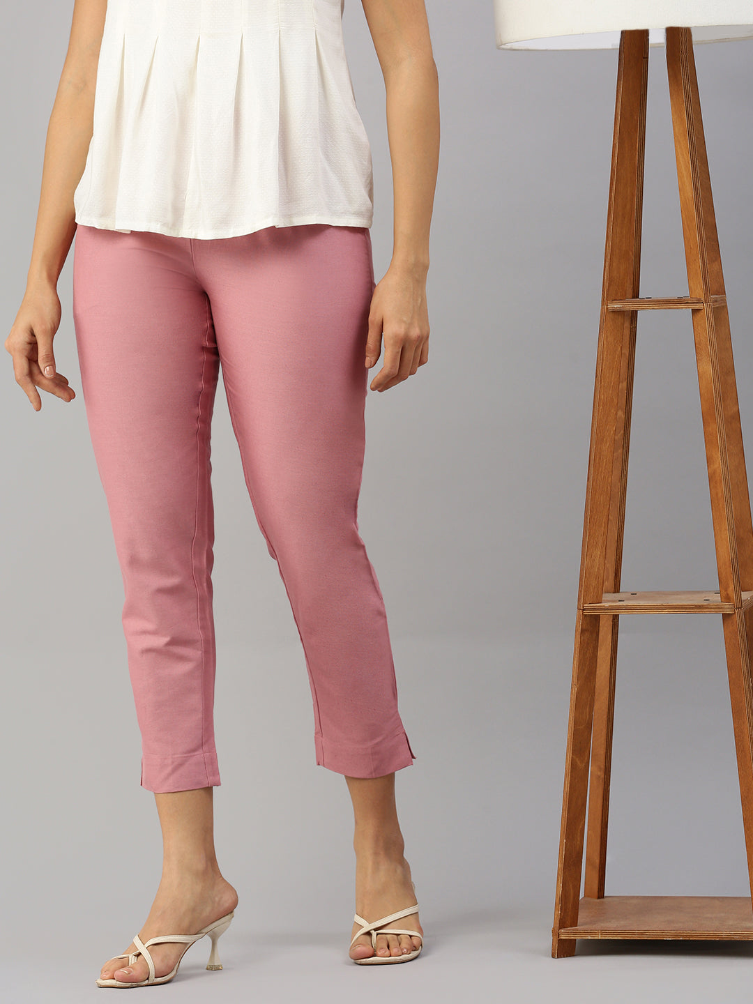 Prisma | Woven Kurti Pant-Mauve Fashion Wears