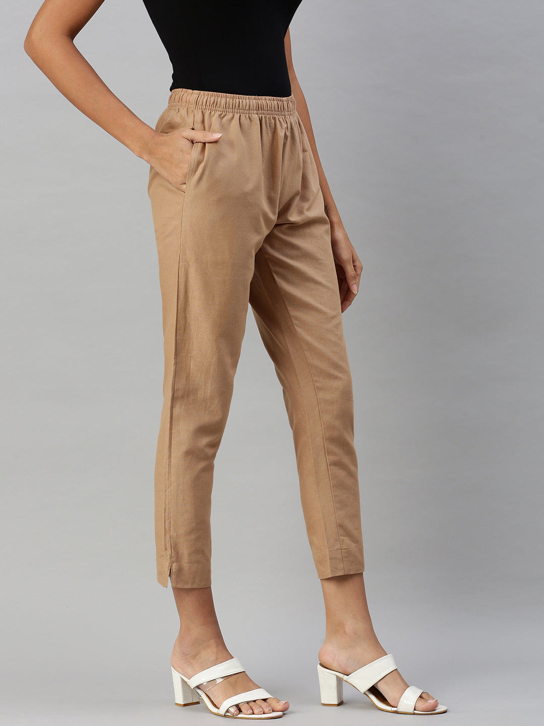 Prisma | Woven Kurti Pant-Nude Fashion Wears