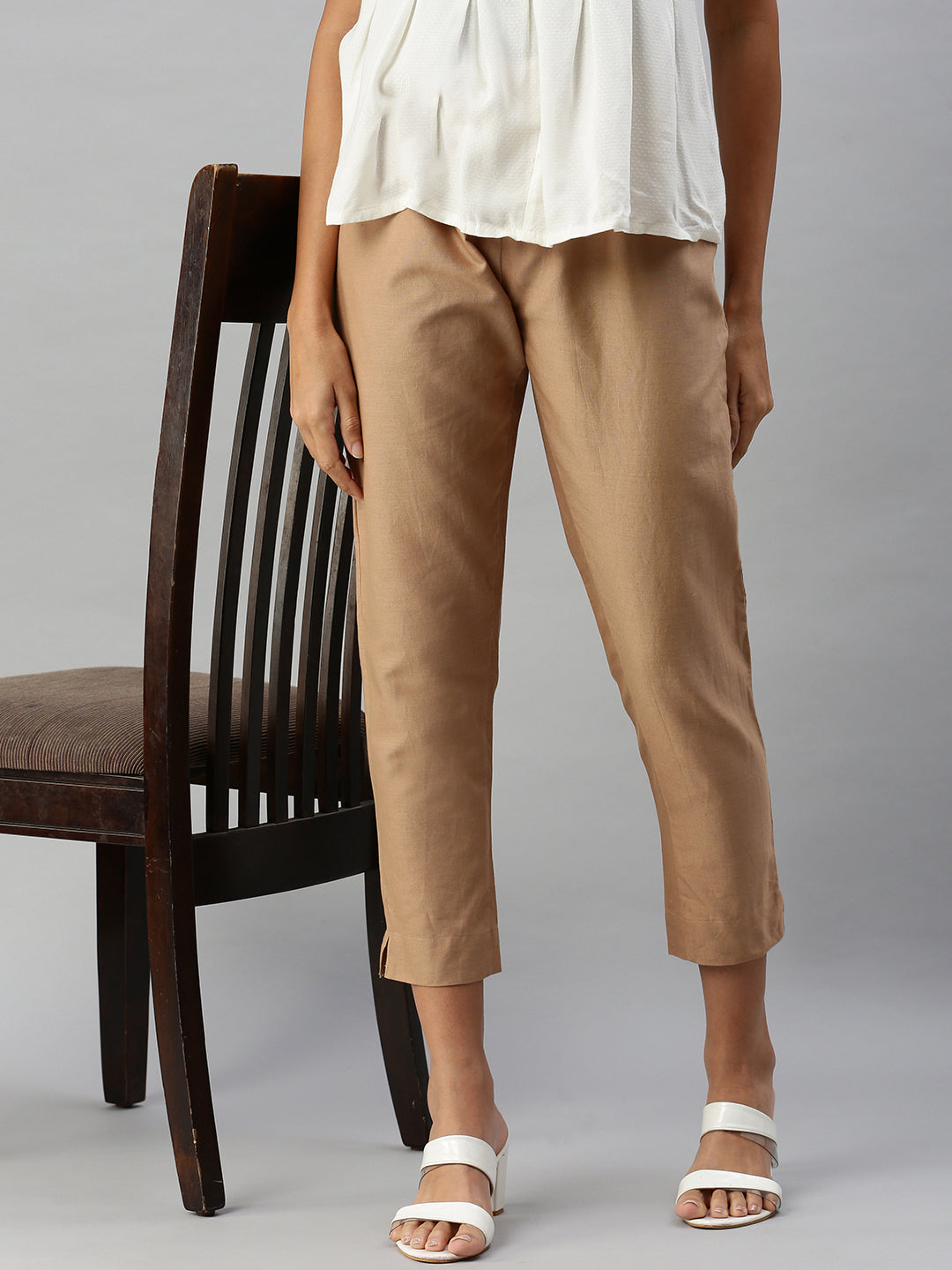 Prisma | Woven Kurti Pant-Nude Fashion Wears