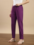 Prisma | Woven Kurti Pant-Plum Fashion Wears
