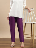 Prisma | Woven Kurti Pant-Plum Fashion Wears