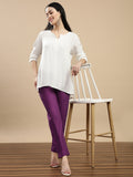 Prisma | Woven Kurti Pant-Plum Fashion Wears