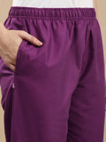 Prisma | Woven Kurti Pant-Plum Fashion Wears
