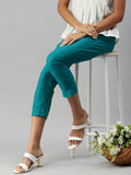 Prisma | Woven Kurti Pant-Rama Green Fashion Wears