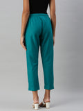 Prisma | Woven Kurti Pant-Rama Green Fashion Wears
