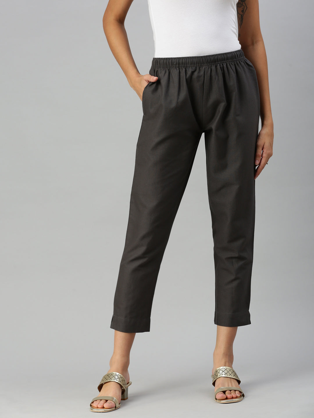 Prisma | Woven Kurti Pant-Slate Fashion Wears