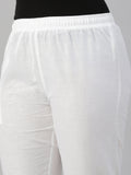 Prisma | Woven Kurti Pant-White Fashion Wears