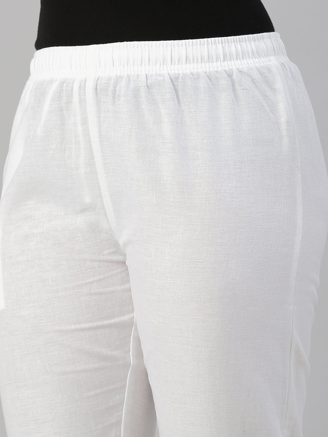 Prisma | Woven Kurti Pant-White Fashion Wears