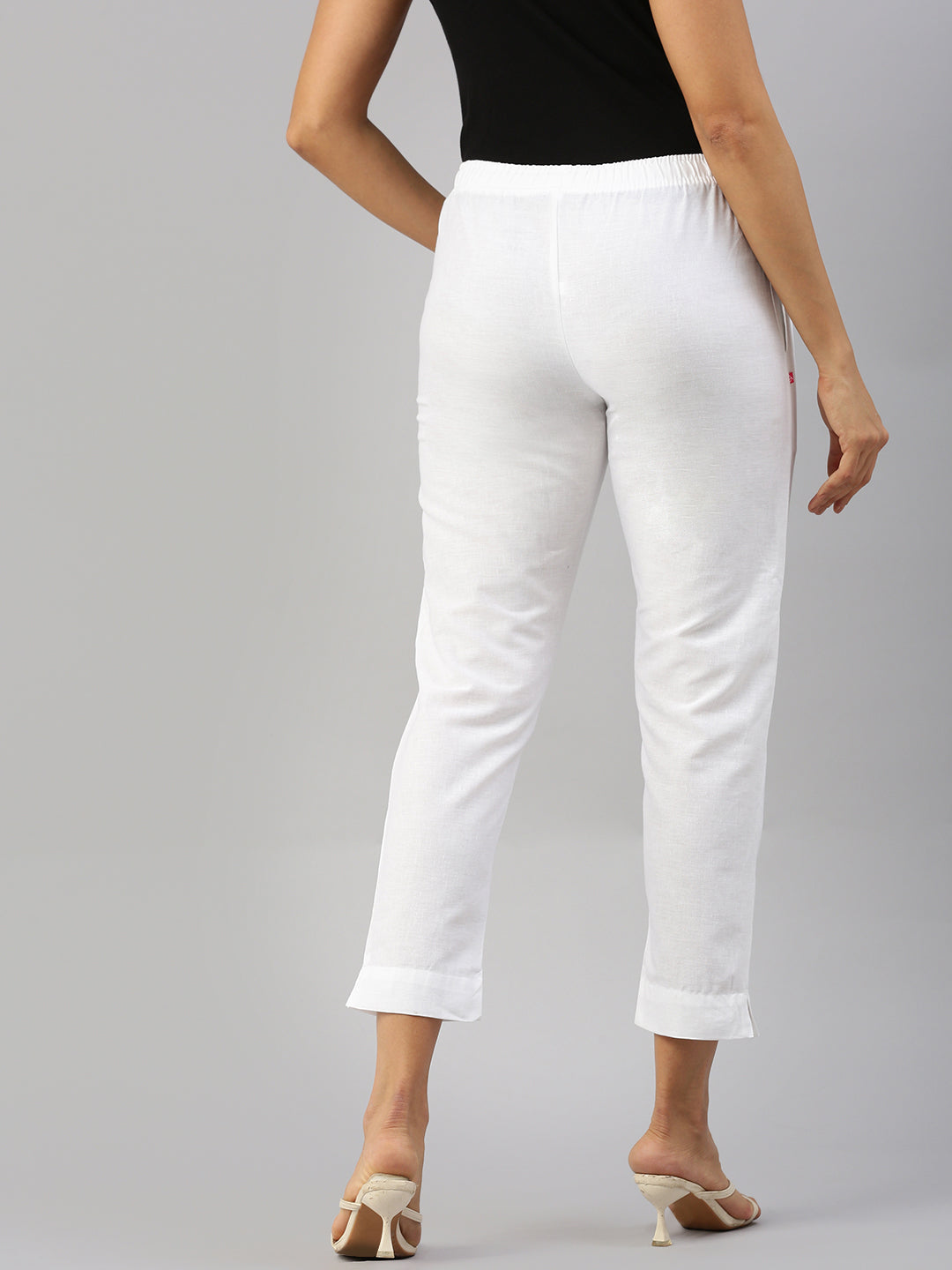 Prisma | Woven Kurti Pant-White Fashion Wears