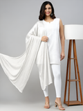 Prisma | Shimmer Dupatta - White Accessories