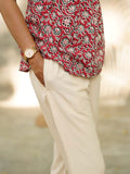 Prisma | Schiffli Pant - Sand Design 1 Fashion Wears