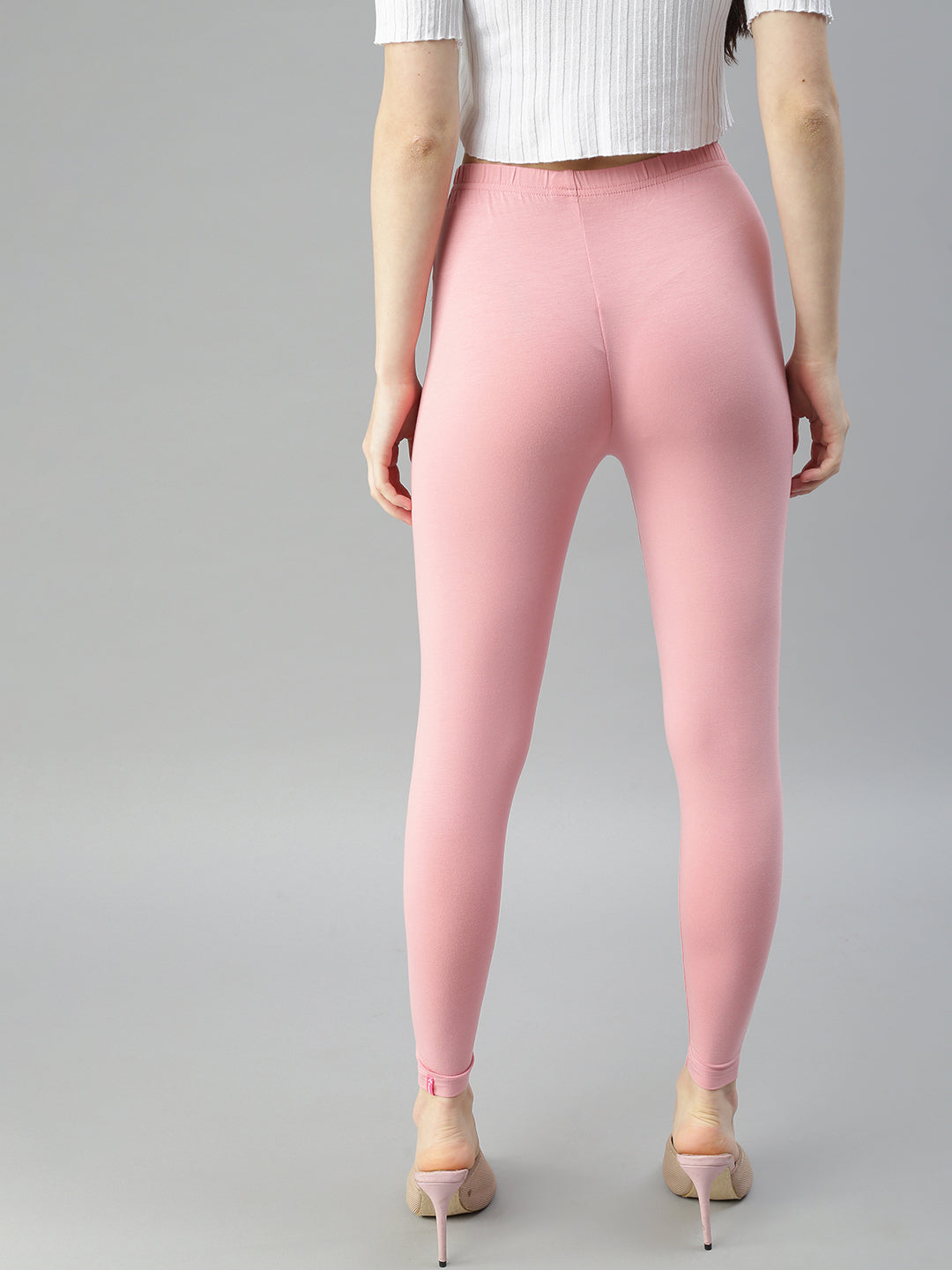 Shop Prisma's Dusty Pink Ankle Leggings for Comfortable Style