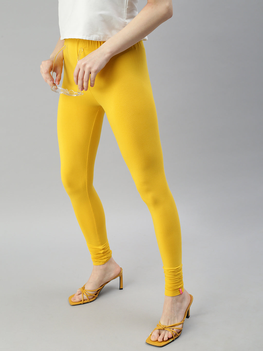 Buy Golden Churidars & Leggings for Women by ZRI Online