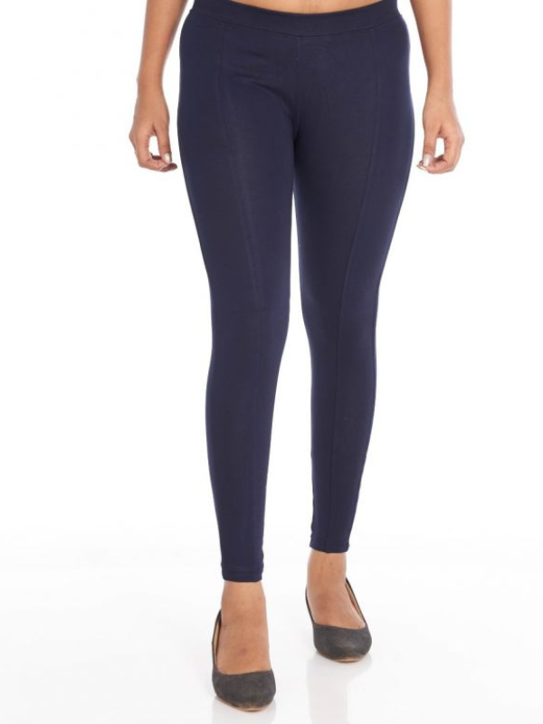 navy blue treggings