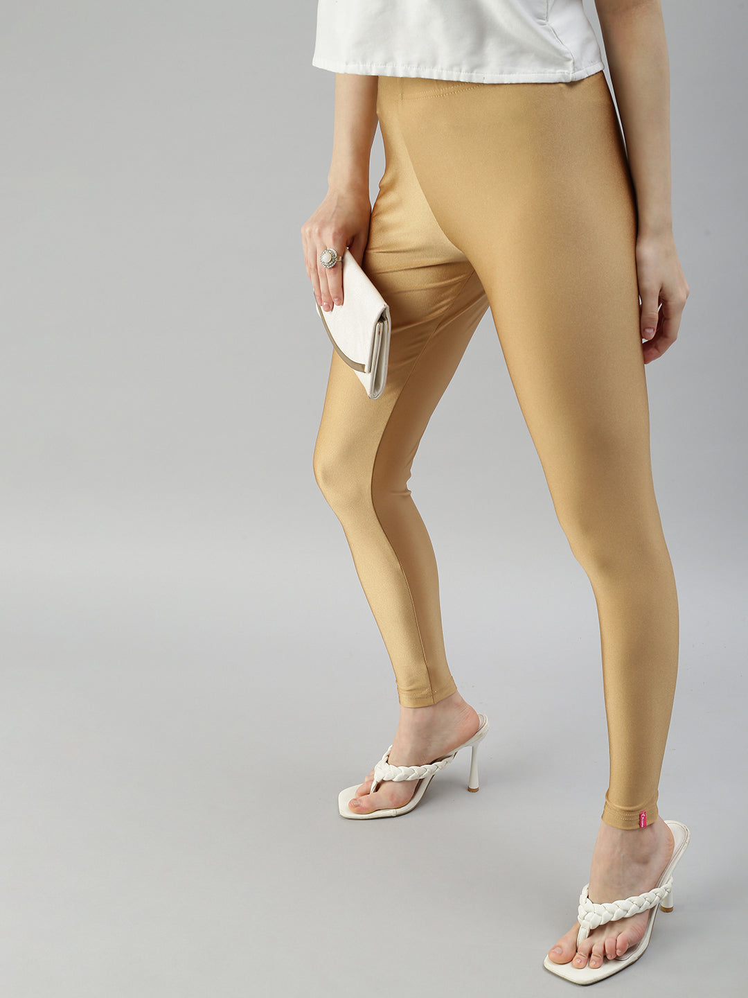 Textured Sparkle Hi Waisted Leggings (Gold) – Lola Monroe Boutique