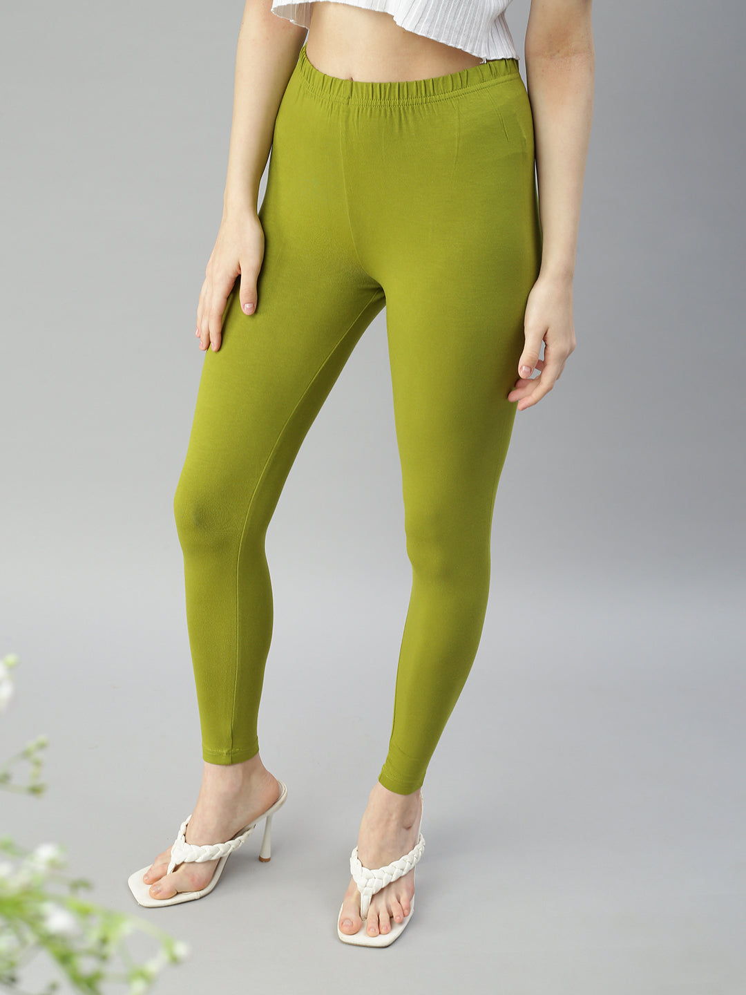 Ages 2-13 (20+ Colours) Girls Plain Legging Full Length Dance Brown Black  Green | eBay