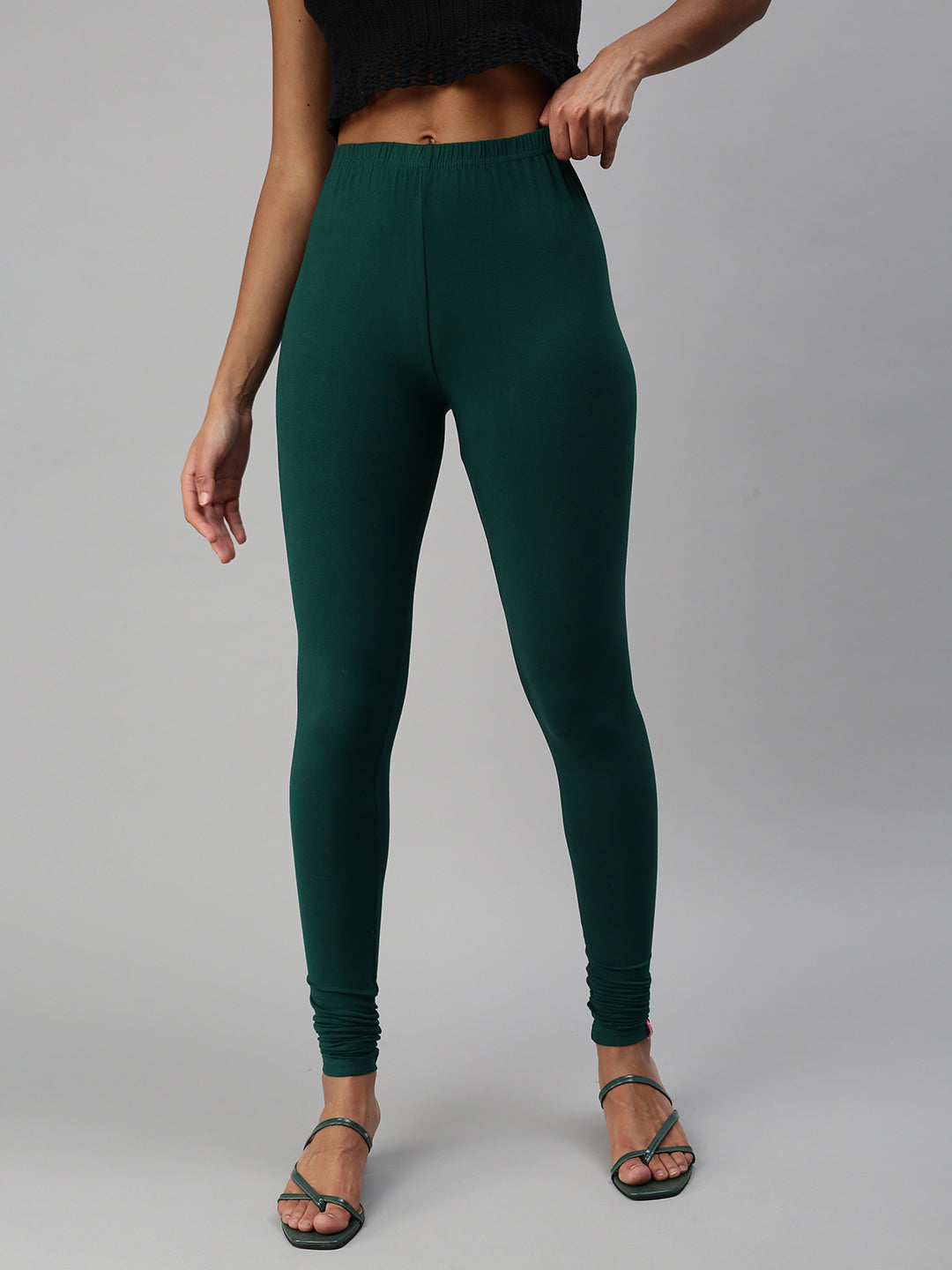 Lux Lyra Women's Relaxed Fit Leggings (Forest Green, Free Size) :  Amazon.in: Fashion
