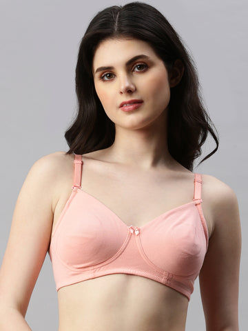 Tee Fit ( Moulded Concealed Kurthi / T-Shirt Bra)-Peach