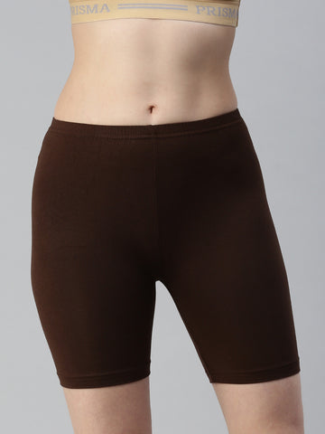 Yoga Shorts-Brown