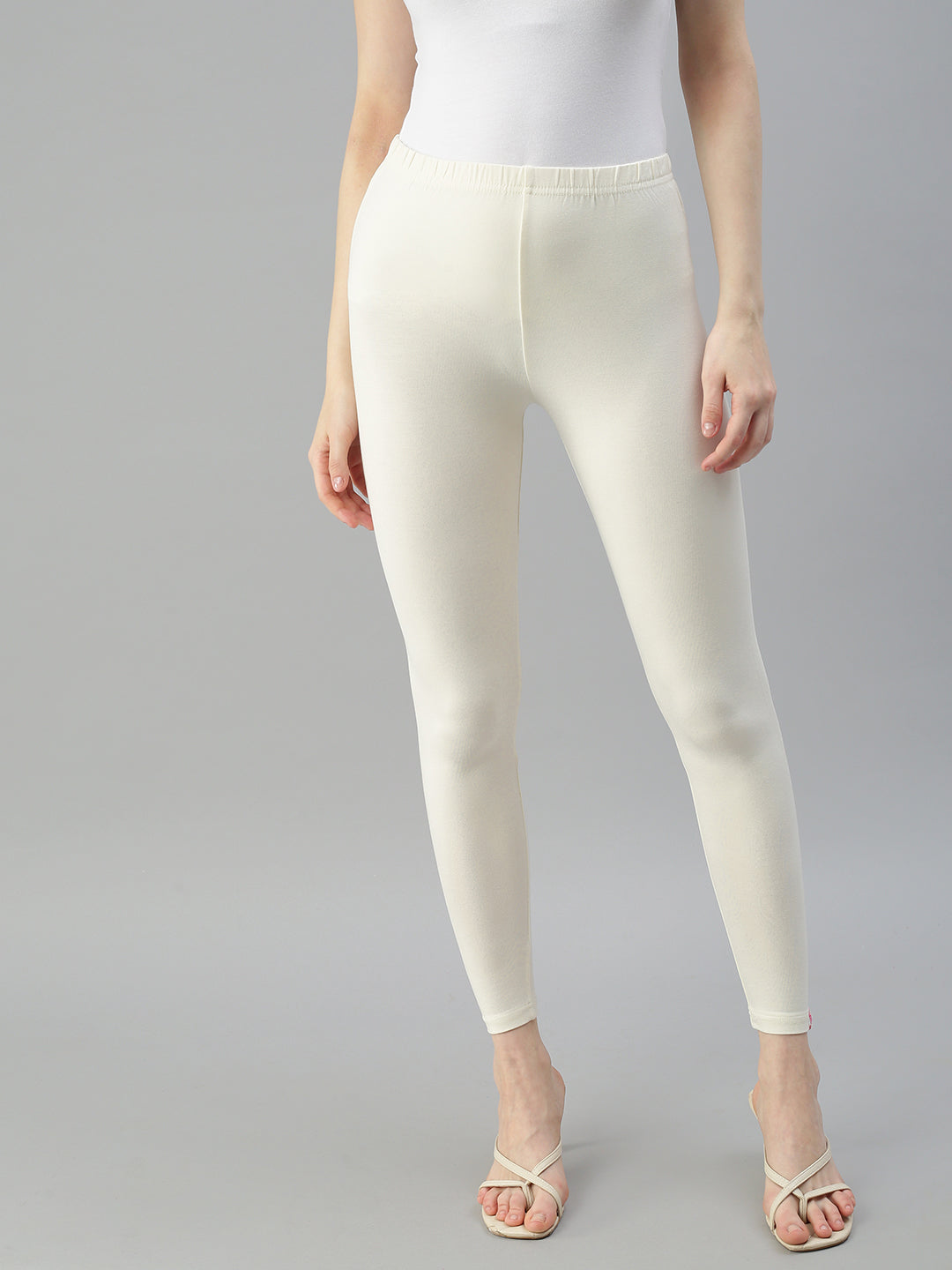 Women Activewear Grey/White Stripe Love Ankle Legging (X-Small, Stripe) at  Amazon Women's Clothing store