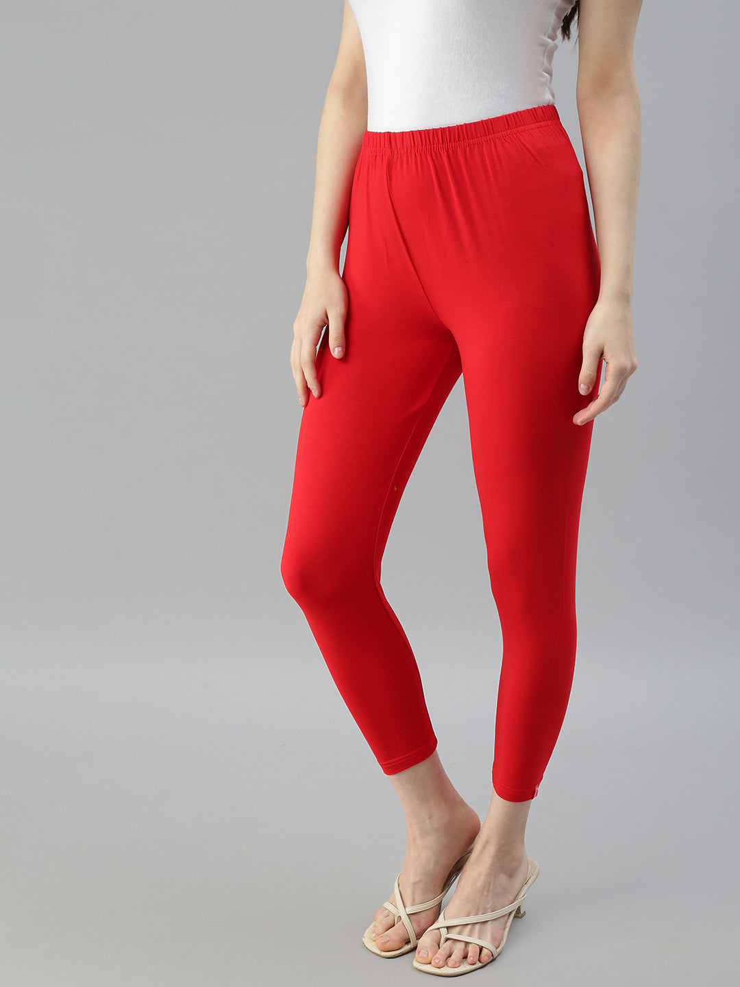 Buy Allen Solly Junior Red Cotton Leggings for Girls Clothing Online @ Tata  CLiQ