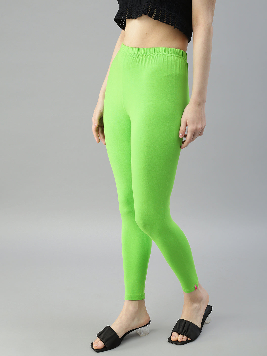 Prisma Women's Ankle Length Leggings (Grass_Green) (X-Large) : :  Fashion