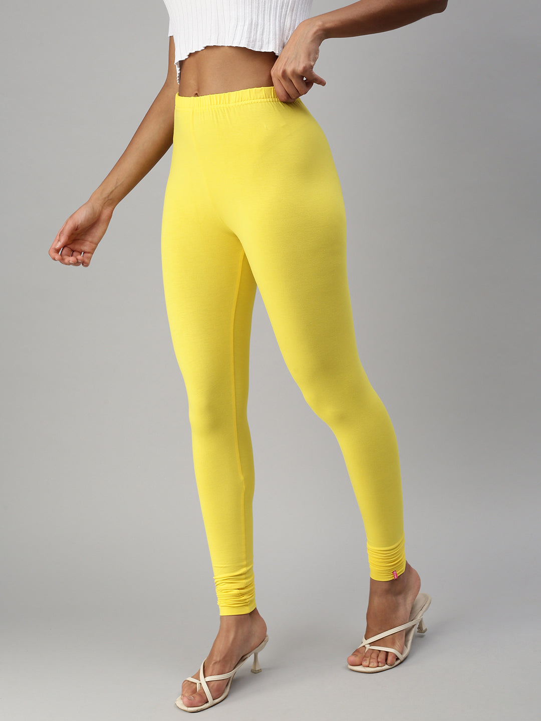 Hanas Tops Women's Leggings Sexy Matching Solid Color Slim Midriff Top  Yellow/M - Walmart.com