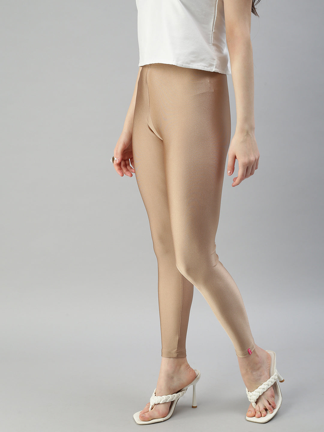 Get Glowing in Prisma's Nude Shimmer Leggings