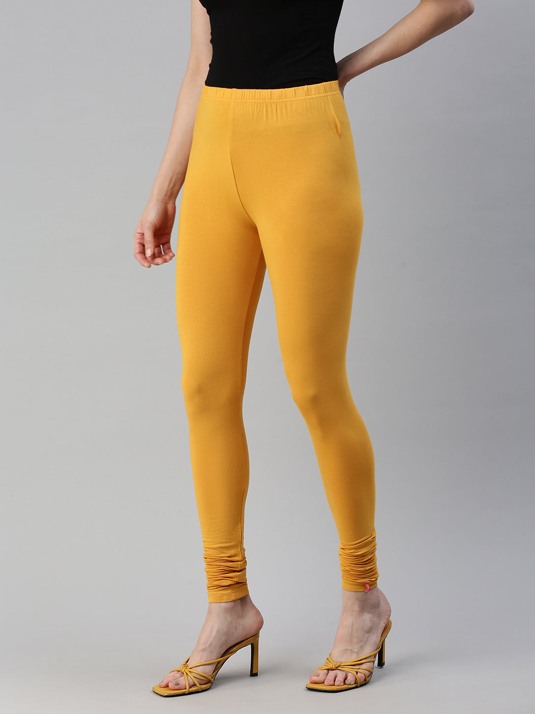 Buy INDIAN FLOWER Women Lycra Churidar legging Yellow color Online at Low  Prices in India - Paytmmall.com