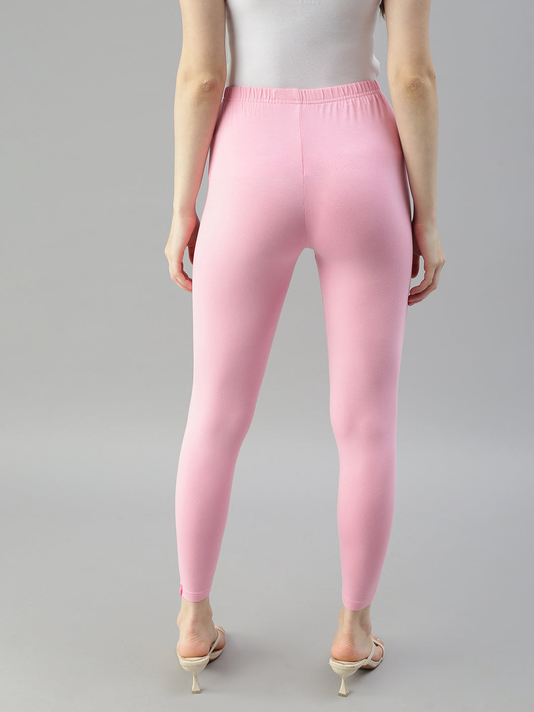 Buy online Pink Solid Legging from Capris & Leggings for Women by Elleven  By Aurelia for ₹250 at 58% off | 2024 Limeroad.com