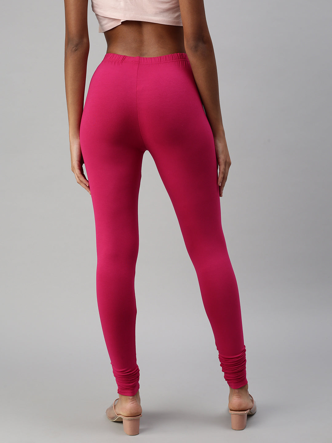 Lisa2 colourful high waisted legging - port melange / regular / xsmall