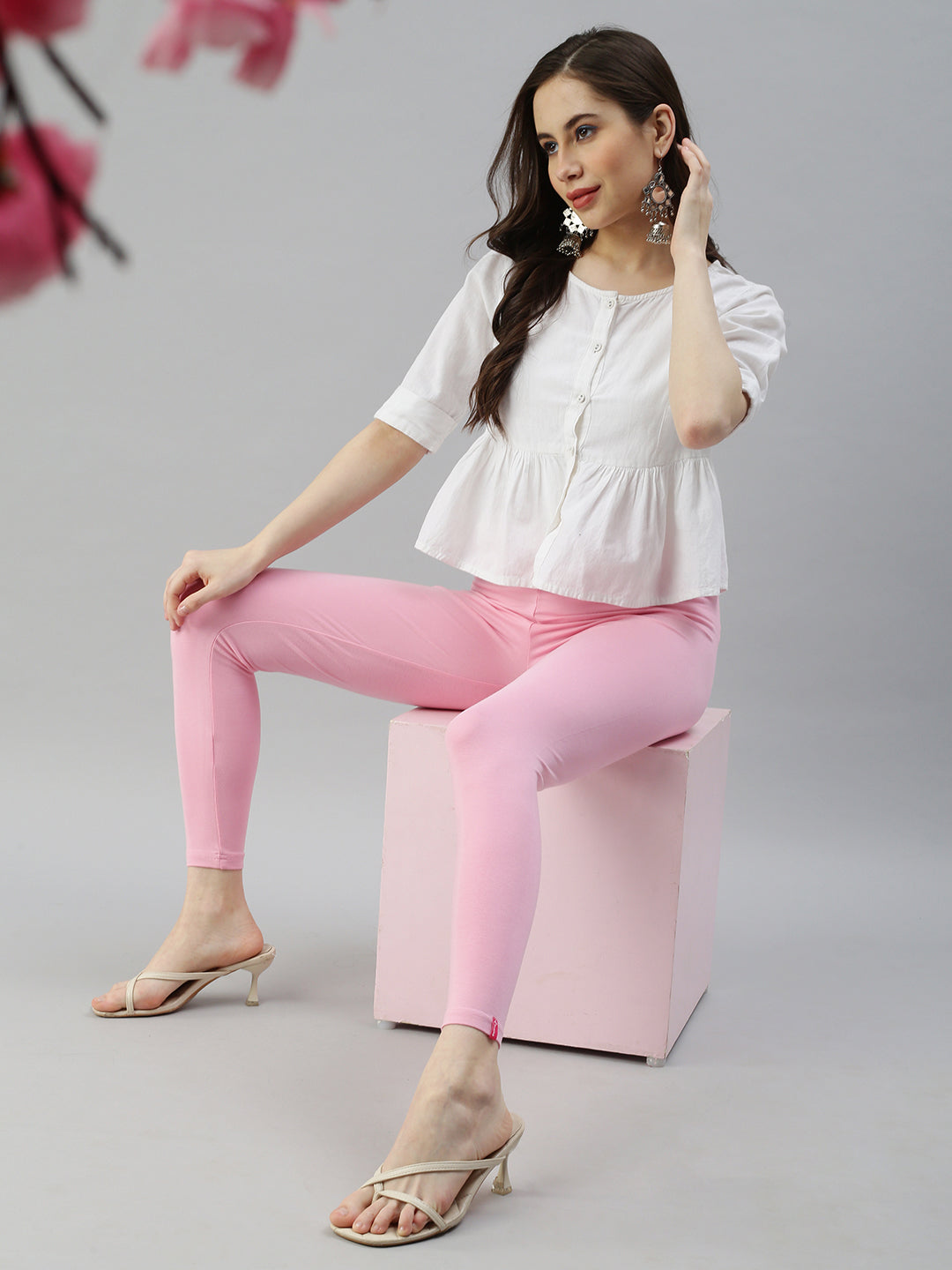 Pretty in Pink: Prisma Ankle Leggings for Women
