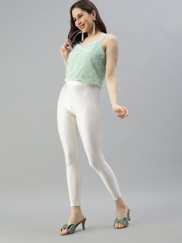 Get a Shimmering Look with Prisma's Cream Leggings