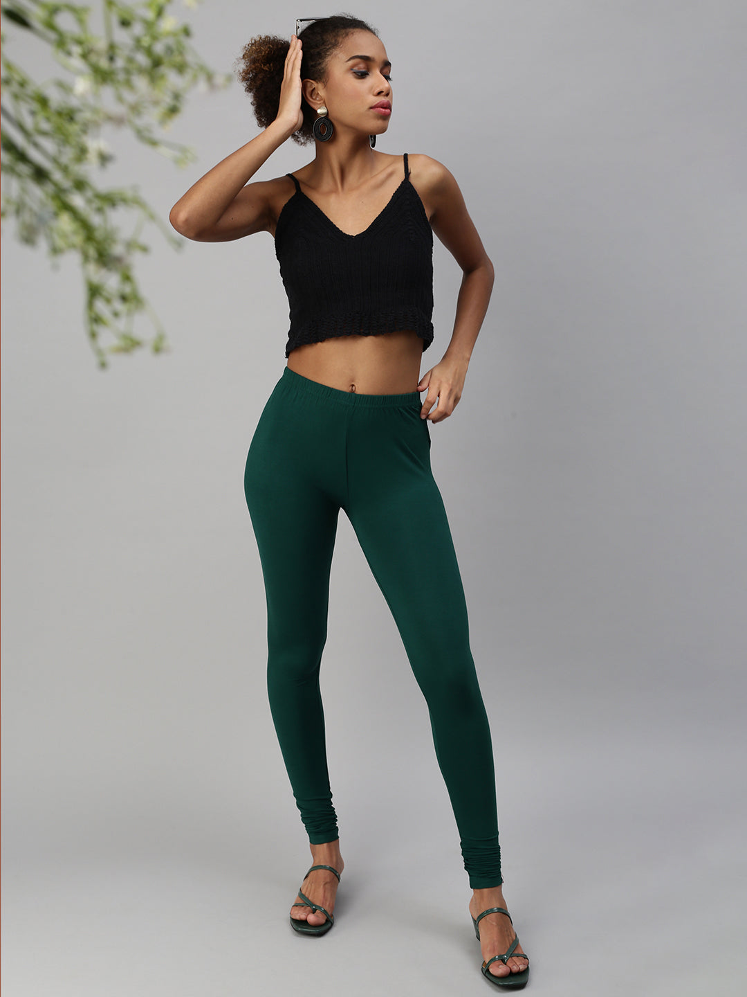 Luxury fashion & independent designers | SSENSE | Green leggings, Outfits  with leggings, Green leggings outfit