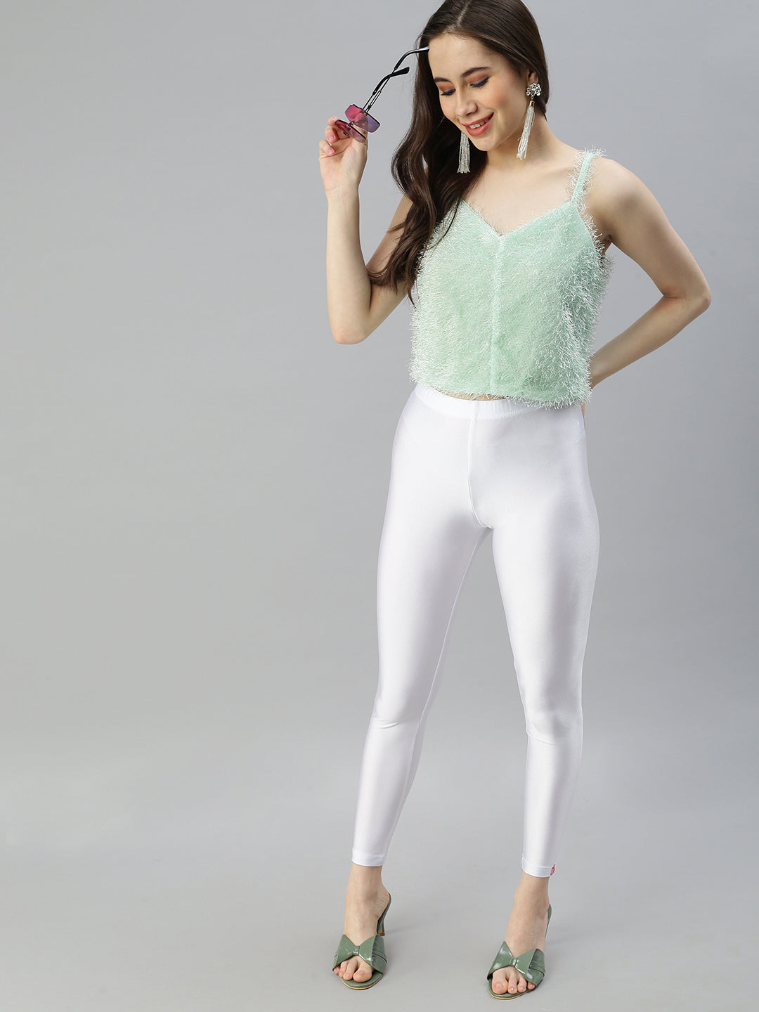 Prisma Chilly Green Ankle Leggings