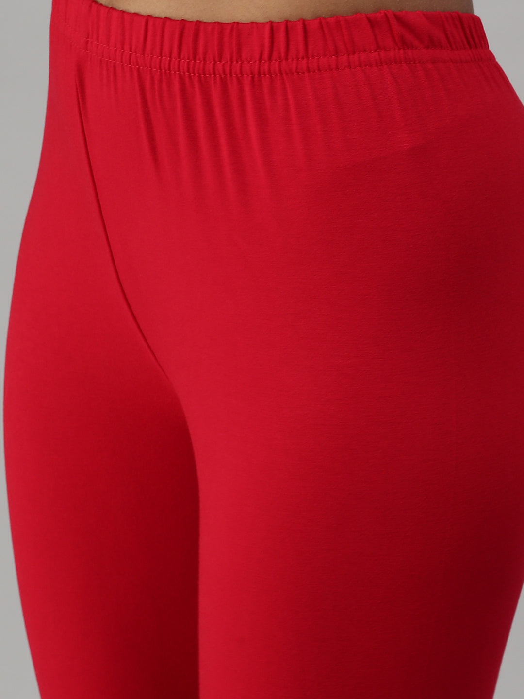 Shop Prisma's Apple Red Ankle Leggings for Stylish Comfort