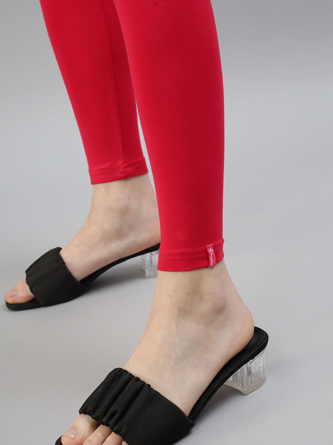 Ankle Leggings-Crimson Red
