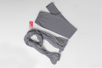 Dupatta-Grey