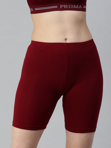 Prisma-Yoga Shorts-Frenchwine_View1