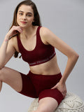 Prisma-Yoga Shorts-Frenchwine_View2