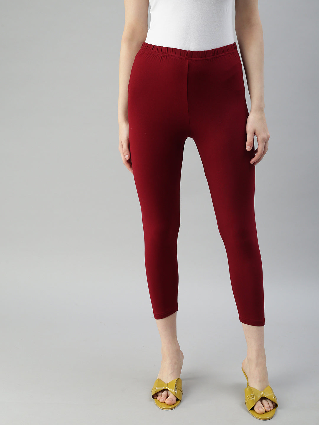Prisma Cuff Length Leggings – Frenchwine – View1
