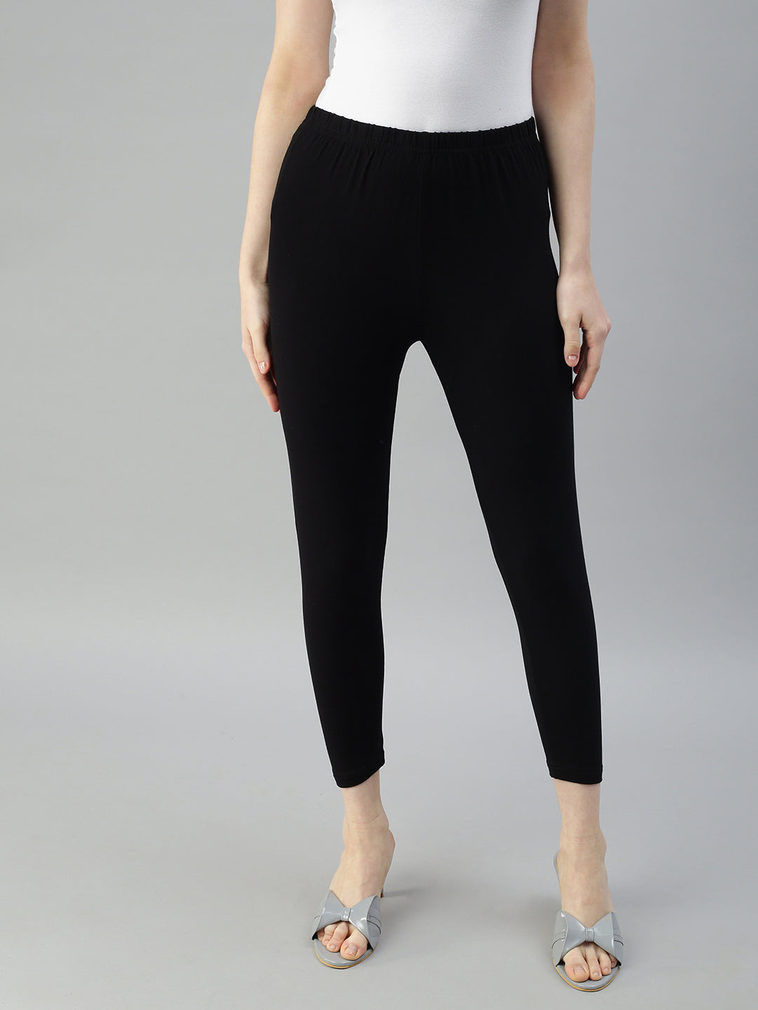Prisma Cuff Length Leggings – Black – View 1
